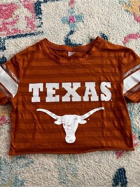 Cropped Baby Tee, Texas longhorns